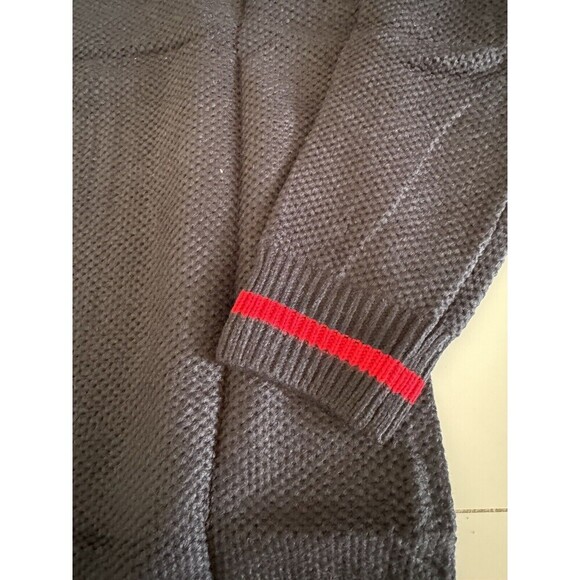 Men's V Neck Pullover Sweater Slim Fit Long Sleeve Striped Casual XXL Gift - Picture 6 of 7